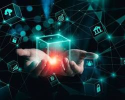 Blockchain ledger showing transparent transactions